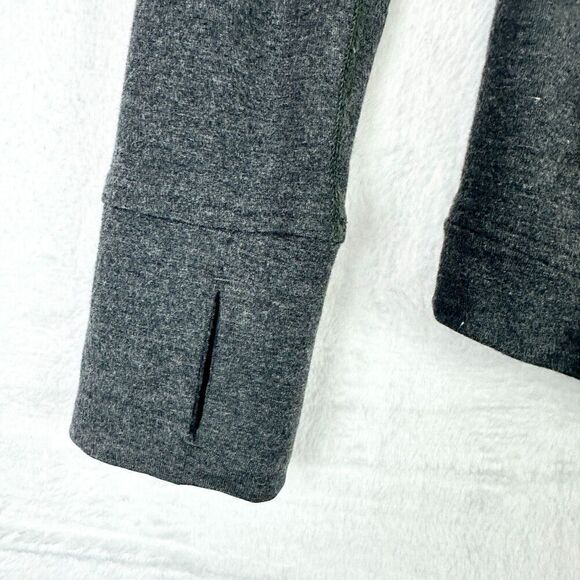 Lululemon Coast Wrap Sweater Cardigan Size 2 Modal Heathered Mod Black - Picture 5 of 8